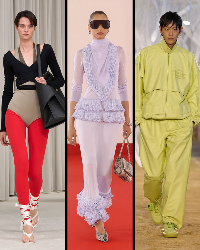 Collections from Ferragamo, Brandon Maxwell, and Lacoste