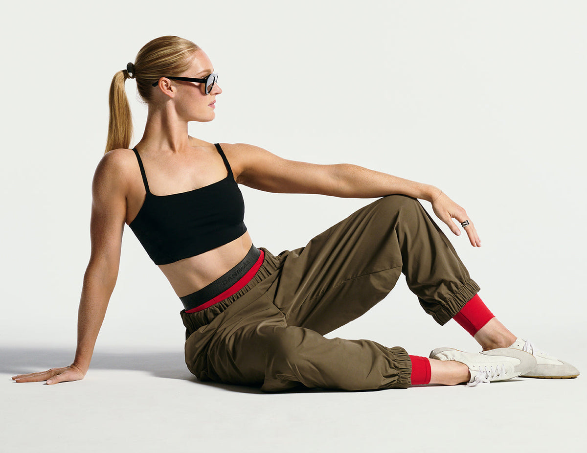 Luxury training bottoms for the gym and everyday wear.