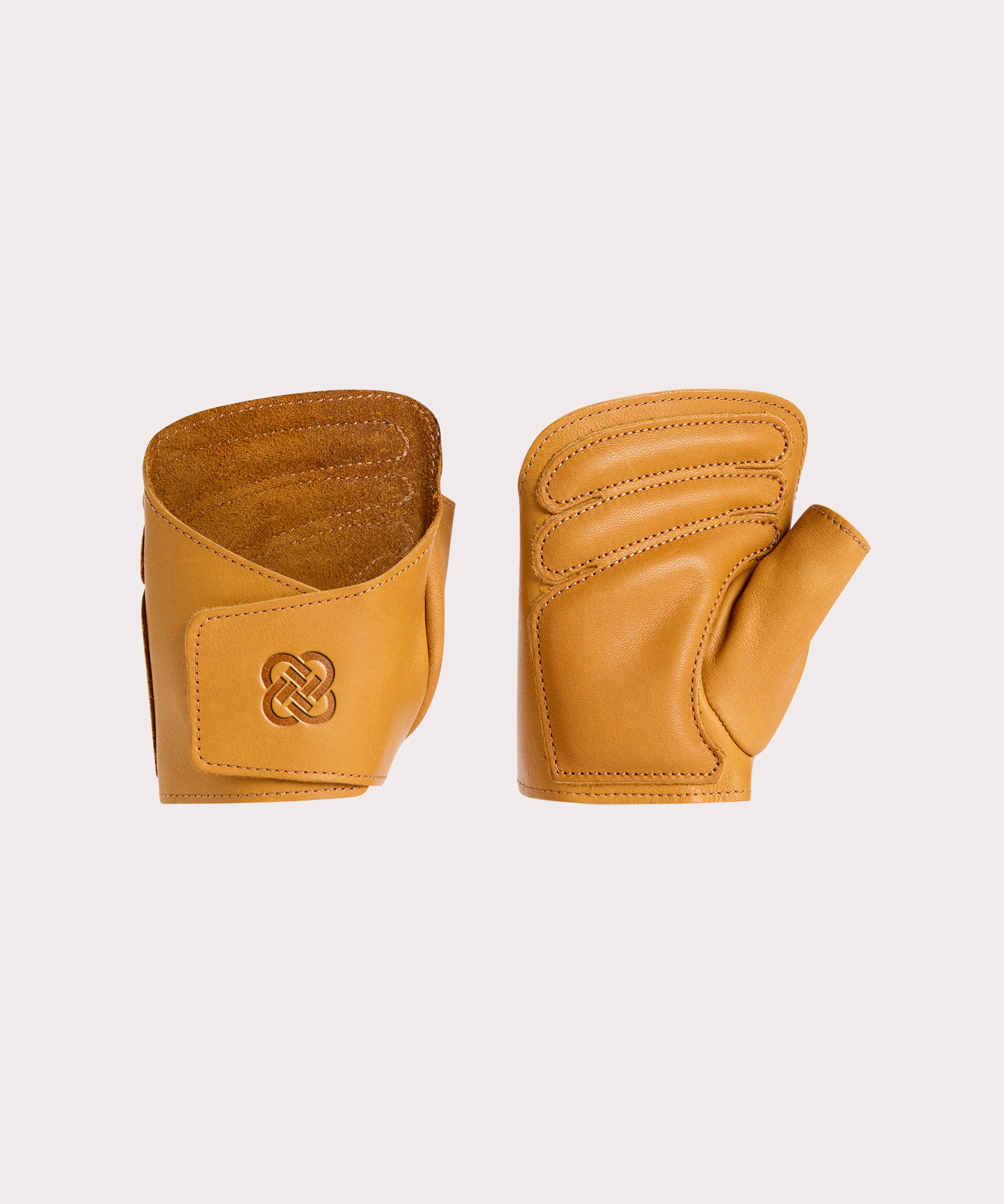 Pair of "The Wrap" caramel colored weight lifting gloves